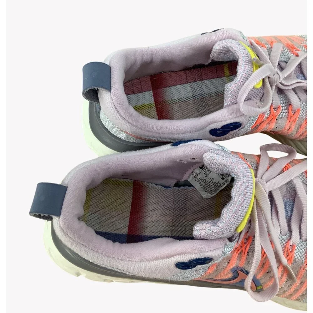 Nike React Infinity Run Flyknit Womens Running Shoes Pink Gray Orange Size 9.5 - Picture 8 of 9